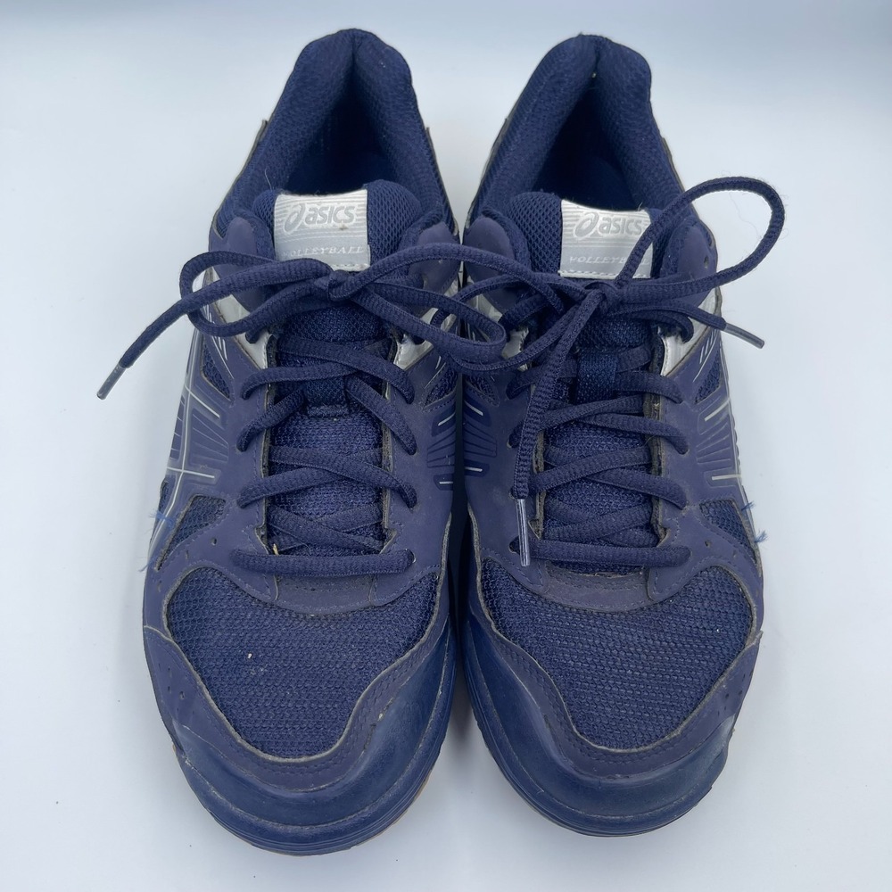 ASICS GEL-1150V Women's 9 Navy Blue Silver Volleyball Court Shoes